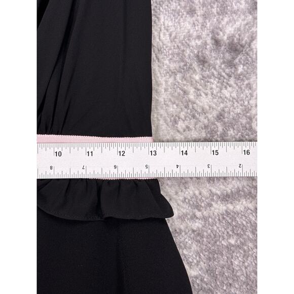 Ted Baker Dress 1 / XS Womens Black & Pink Bow Lace Detail A Line Fit Flare - Picture 5 of 8